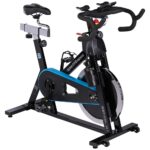 Bicicleta Estática Spinning Genoa R1 Azul Volante 18kg Sportfitness