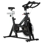 Bicicleta Estática Spinning Negra Livorno WT9.2 Volante 18kg Sportfitness