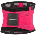 Cinturón Abdominal Doble Ajuste Negro Fucsia